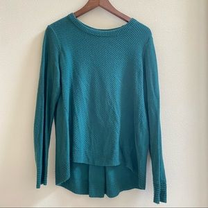 Pre-Loved MADEWELL knitted pullover sweater sz L with Zipper Detail